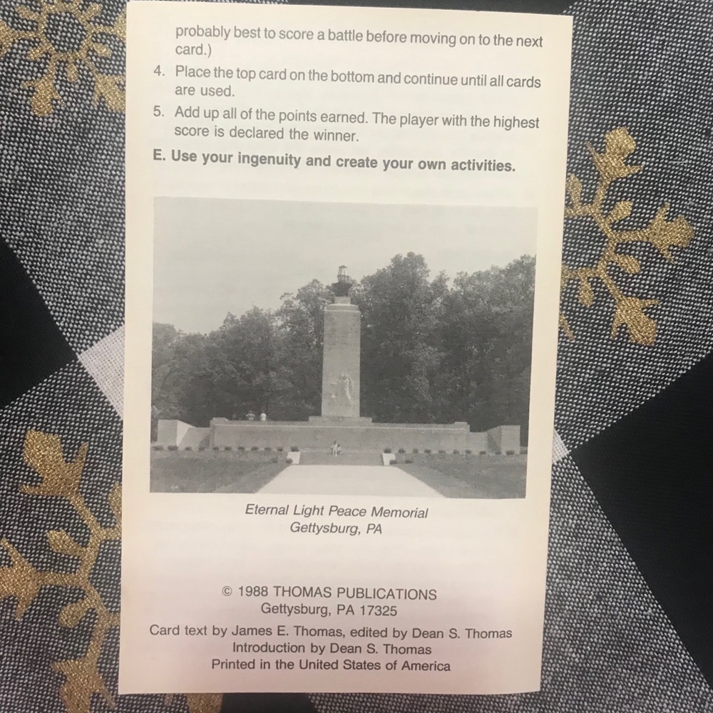 Vintage Civil War quiz cards - Picture 4 of 5